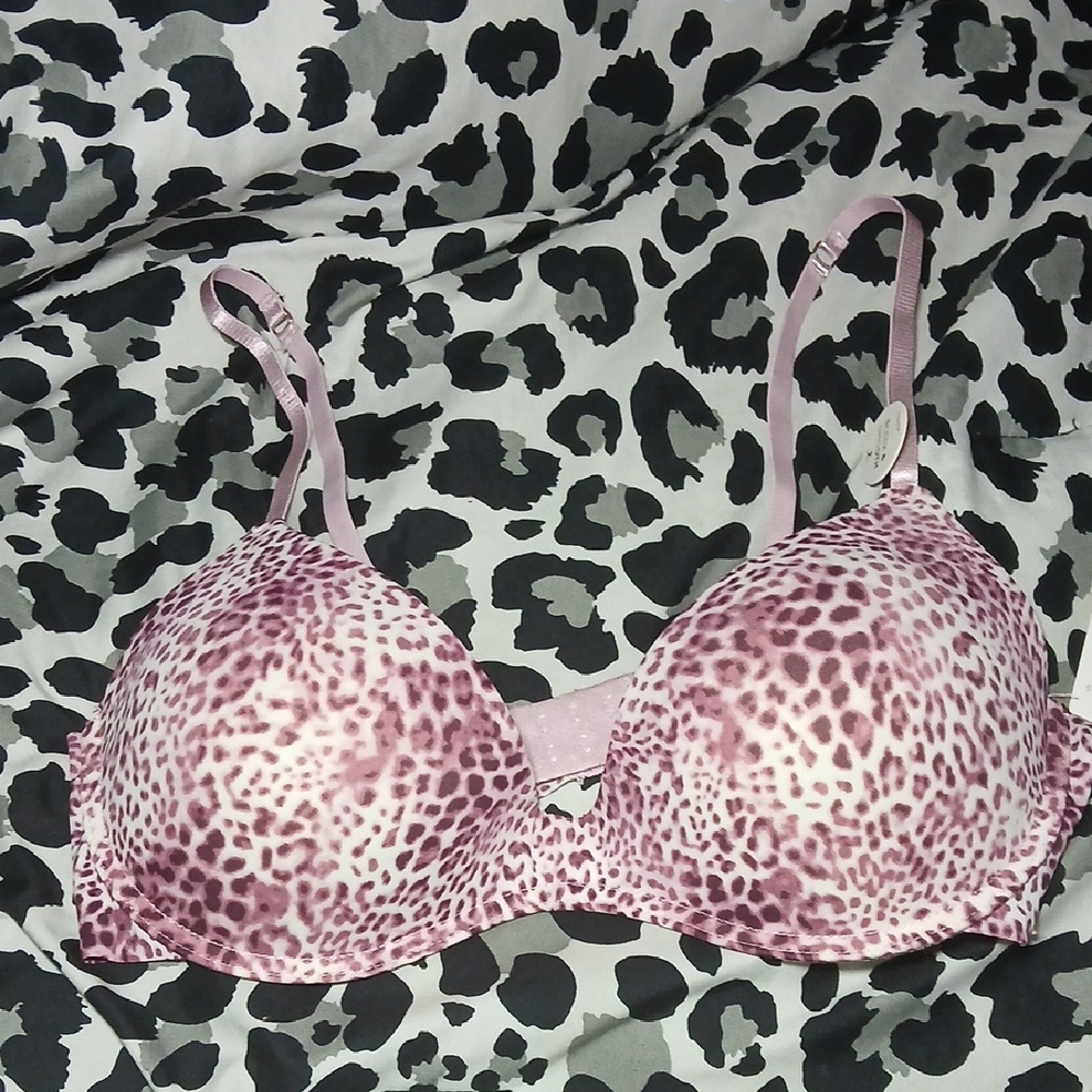 Danskin Pink Leopard Print Bra